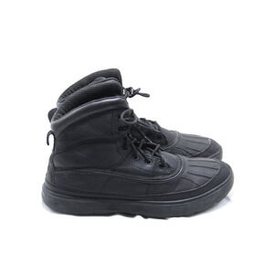 Nike Woodside ACG Boots Mens Size 9.5 Triple Black Leather 525393-090